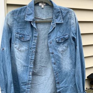 Chambray top size Med